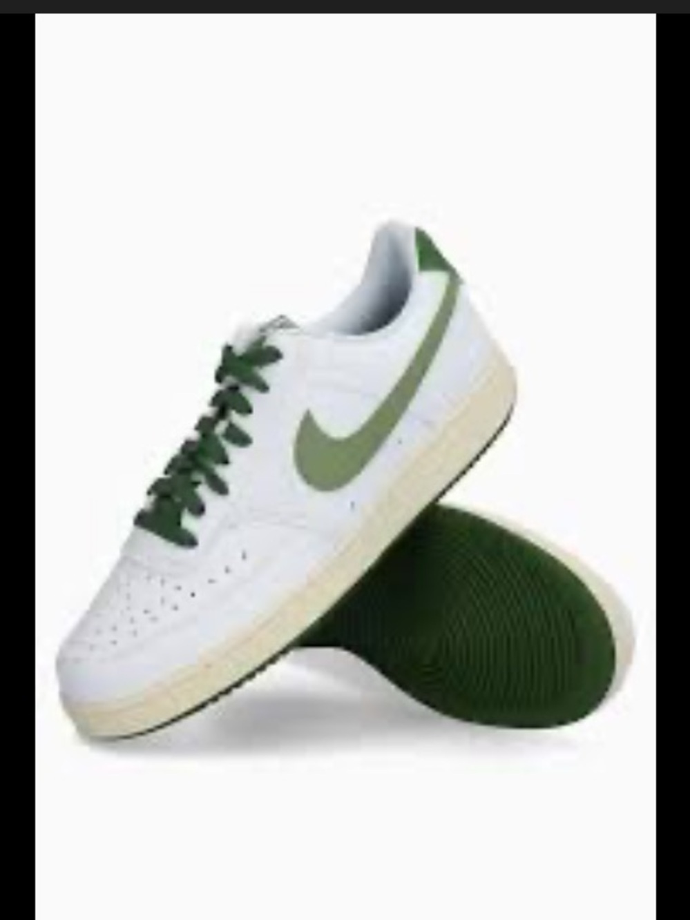 Nike Men’s White & Sage Green low top sneakers